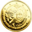 2 Euro (100 Years since the Death of Auguste Rodin. Gilded)