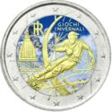 2 Euro (XX Winter Olympics Games Turin. Coloured)