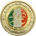 2 Euro (10th Anniversary of the Economic Monetary Union. Coloured)