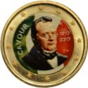 2 Euro (200th Birthday of Camillo Benso - Conte di Cavour. Coloured 4)
