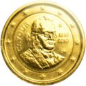 2 Euro (200th Birthday of Camillo Benso - Conte di Cavour. Gilded)