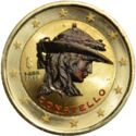 2 Euro (550th Death anni. of Donatello. Coloured 2)