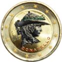 2 Euro (550th Death anni. of Donatello. Coloured 4)