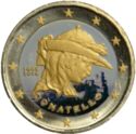 2 Euro (550th Death anni. of Donatello. Coloured 5)