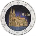 2 Euro (Nordrhein-Westfalen/Cologne Cathedral. Coloured 4)