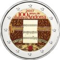2 Euro (100th Ann. of the National Anthem of Andorra. Coloured 2)