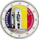 2 Euro (25th Anniversary of the Constitution of Andorra. Coloured 2)