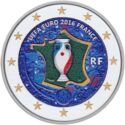2 Euro (UEFA 2016 France. Coloured 3)