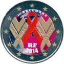 2 Euro (World AIDS Day. Coloured 3)