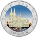 2 Euro (Nordrhein-Westfalen/Cologne Cathedral .Coloured 5)