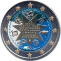 2 Euro (Union of the Ionian Islands with Greece. Coloured 6)