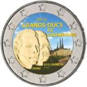 2 Euro (The Grand-Duke Henri and the Grand-Duke Guillaume IV. Coloured 1)
