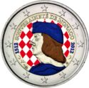 2 Euro (500th An. of the foundation of Monaco's Sovereignty. Coloured 2)