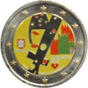 2 Euro (Guimarães: European Capital of Culture. Coloured 4)