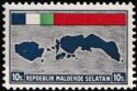 Map (Ambon, Sapora and Ceram) and flag series