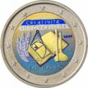 2 Euro (European Year of Creativity and Innovation. Coloured)