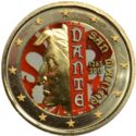 2 Euro (750 years since the birth of Dante Alighieri. Coloured 2)