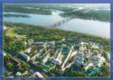 Kyiv. Air view of the complex of Upper Lavra