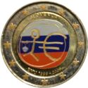 2 Euro (10th anniv. of Economic Monetary Union. Coloured)