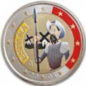 2 Euro (Don Quijote. Coloured 1)