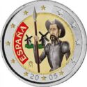 2 Euro (Don Quijote. Coloured 4)