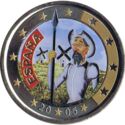2 Euro (Don Quijote. Coloured 5)