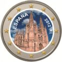 2 Euro (Burgos Cathedral. Coloured 1)