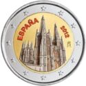 2 Euro (Burgos Cathedral. Coloured 2)