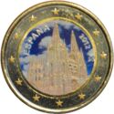 2 Euro (Burgos Cathedral. Coloured 5)