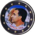 2 Euro (Felipe VI Succession to the Throne. Coloured 4)