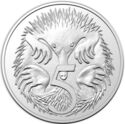 5 Cents (Elizabeth II; 1st Portrait - Echidna; Mary Gillick Obverse)