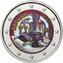 2 Euro (Park Güell by Antoni Gaudi. Coloured 3)