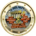 2 Euro (The Berlin Wall. Coloured)