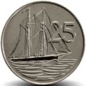 25 Cents (Two Masted Cayman Schooner)