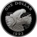 1 Dollar (Lesser Caymans' Rock Iguana)