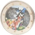 2 Euro (30th anniversary of the fall of the Berlin Wall. Coloured)