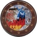 2 Euro (30th anniversary of the fall of the Berlin Wall. Coloured 6)