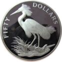 50 Dollars (Bird Conservation. Snowy Egret)