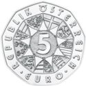 5 Euro (New Year - 150 Anni. Vienna´s Musikverein - Silver)