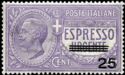 Express - Vittorio Emanuele III, Leoni Type, overprinted