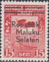 Commemorate transfer of sovereignty - black overprint
