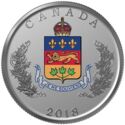 25 Cents (Heraldic Emblems of Canada - Quebec)