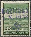 Czechoslovak Air Mail Stamp, overrinted