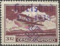 Czechoslovak Air Mail Stamp, overrinted