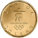 1 Dollar (2010 Lucky Loonie - Olympic Games Vancouver)