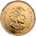 1 Dollar (2010 Lucky Loonie - Olympic Games Vancouver)