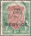 "SERVICE" overprint on King George V