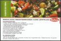 Ensalada mediterránea con lentejas (receta)
