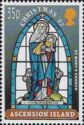 Stained glass window, Madonna and Child