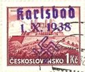 Overprint on Bratislava block stamp